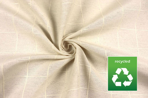 Dekostoff-Recycling - Casablanca - Creme - 280 cm 