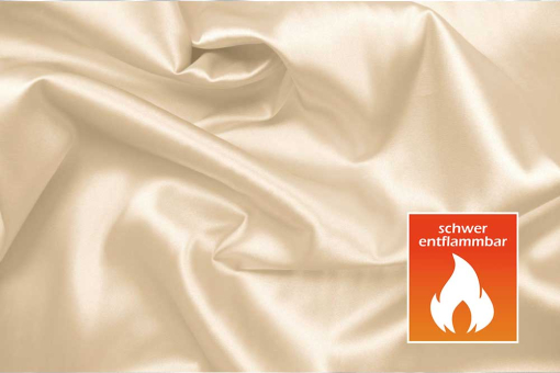 Event-Satin - 308 cm - perm. schwer entflammbar Champagner