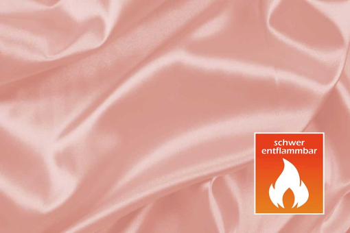 Event-Satin - 308 cm - perm. schwer entflammbar Rosa