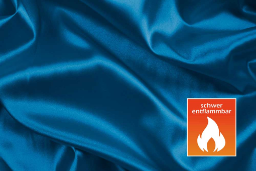 Event-Satin - 308 cm - perm. schwer entflammbar Royalblau