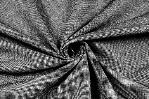 Baumwoll-Dekostoff garngefärbt - 280 cm Schwarz