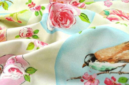 Dekostoff deluxe - Belle - Florale Träume - Creme 