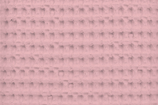 Waffel-Piqué groß - Uni Pastellrosa