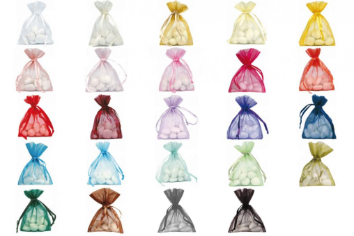 10 x Organza-Säckchen 7,5 x 10 cm 