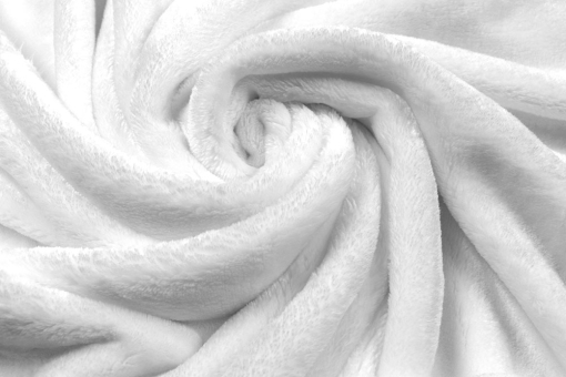 Wohlfühl-Fleece Premium - extra stark - Uni Weiß