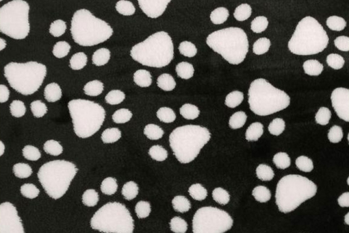 Fleece - Flauschige Tatzen - Schwarz 
