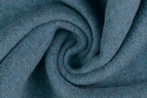 Baumwoll-Fleece - Bio Blau