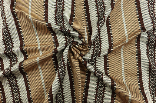 Kostüm-Jacquard - Poncho Style - Braun 