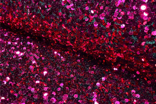 Samt-Stoff deluxe - Pailletten Pink