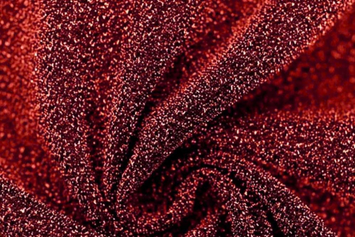 Stretch-Lurex - Glitter Rot