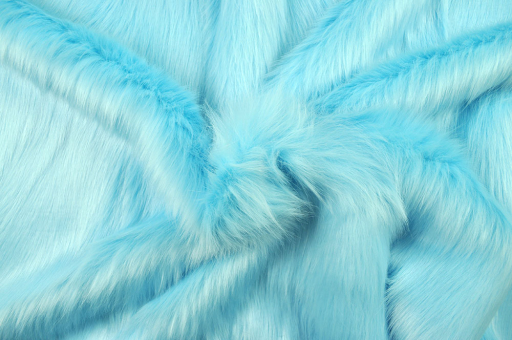 Fuchs - Langfell-Imitat - Hellblau 