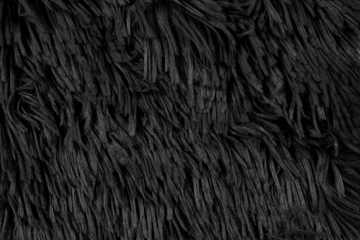 Langhaarfell - Superweich - Uni Schwarz