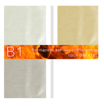 Alpha DELITHERM® - Thermo-Gardine permanent schwer entflammbar 