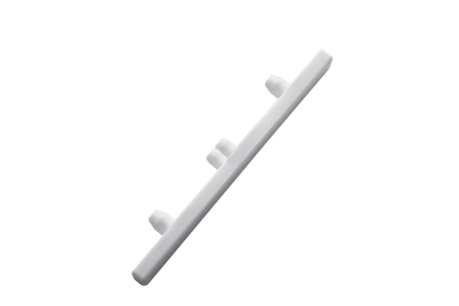 GARDINIA Endstück für Aluminium-Vorhangschiene - 3-läufig - 2 Stck. - Weiß 