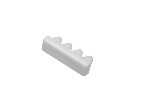 GARDINIA Endstück für Aluminium-Vorhangschiene - 1-läufig - 2 Stück - Weiß 