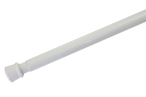 GARDINIA Metall-Spannstange - Ø 23/26 mm - 80-130 cm - Weiß 