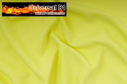 Universal Stoff B1 - schwer entflammbar - Hellgrün - 1,0 Meter 