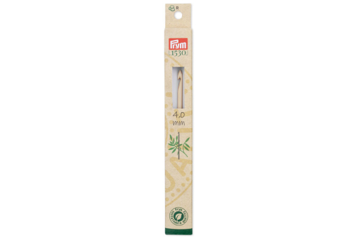Woll-Häkelnadel Prym - 15 cm - 4 mm - Bambus 