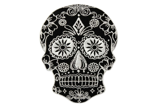 Applikation - Totenkopf schwarz 