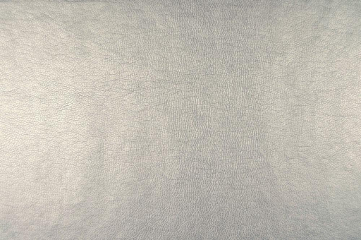 Leder-Imitat - Metallic-Optik - Uni Silber
