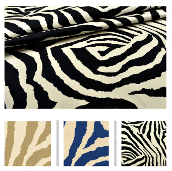 Markisen-/Outdoor-Stoff - Zebramuster 