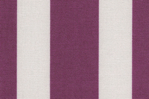 Markisen-/Outdoor-Stoff - Blockstreifen Brombeer/Creme