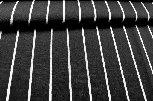 Markisenstoff gestreift - Spain Summer - 160 cm Anthrazit