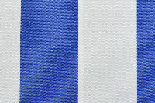 Markisenstoff 140 cm - Italy Sun - Blockstreifen Royal / Weiss