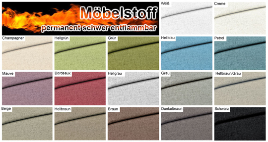 Melange-Möbelstoff exklusiv - permanent schwer entflammbar 