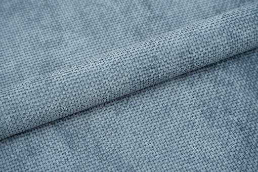 Möbelstoff Malaga - Flechtsamt Dusty Blue