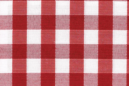 Outdoor-Stoff - Teflonbeschichtung - Vichykaro Rot