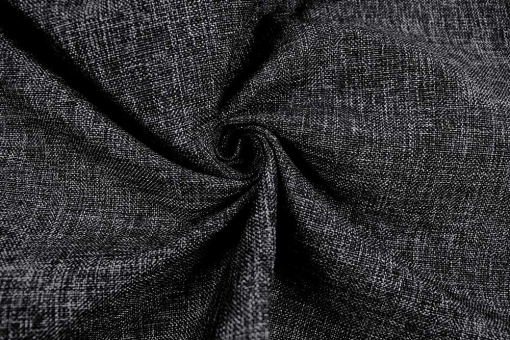 Outdoor-Stoff - Meliert Graphit/Silber