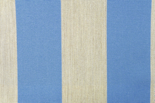 Markisen- und Outdoor-Möbelstoff - Blockstreifen Hellblau/Sand Melange