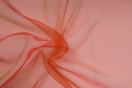 Organza Schimmer Orange/Gold