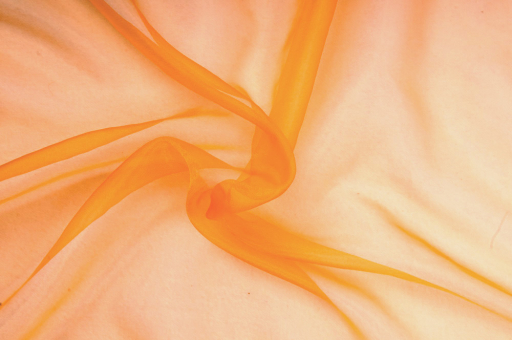 Organza - permanent schwer entflammbar - 300 cm Orange