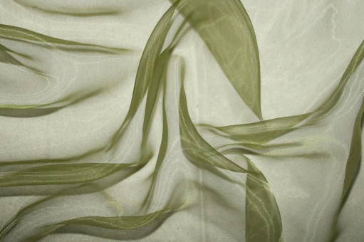 Organza Stoff Pistazie