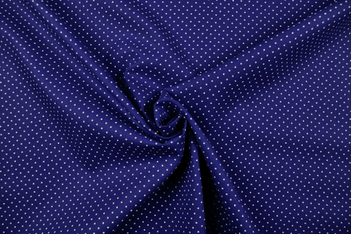Patchwork-Stoff Classic - Pünktchen - Royal/Weiß 