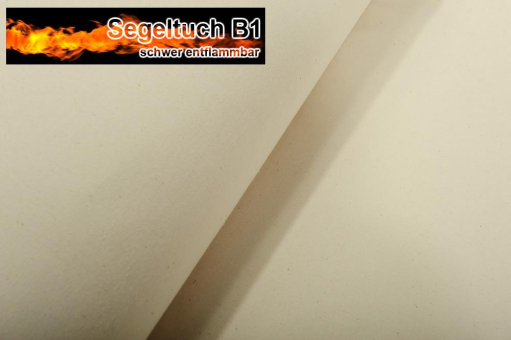 Segeltuch 430 g - schwer entflammbar - 500 cm - Sand 