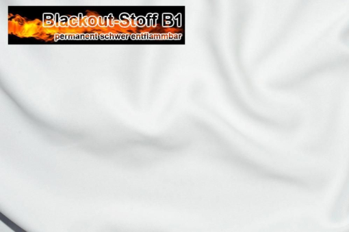 Blackout-Stoff - permanent schwer entflammbar - Off-White - 5,0 Meter Off-White