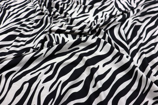 Viskosejersey - Zebra-Liebe 
