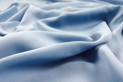 Blusen-Chiffon - Stahlblau 