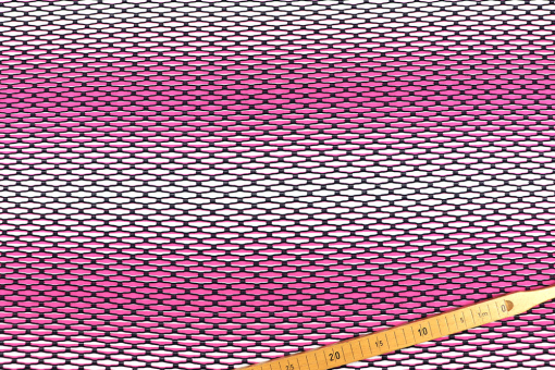 Stuktur-Stoff Stretch - Waben - Pink 