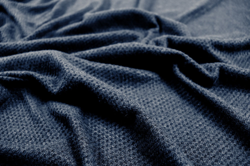 Kuscheliger Strickstoff - Nachtblau 