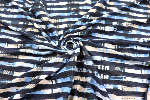 Strukturierter Jersey mit Wellenmuster 