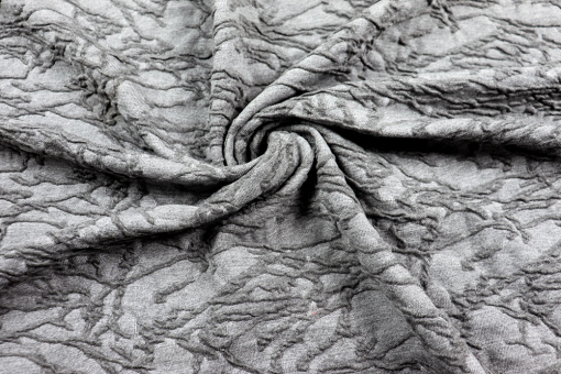 Mode Jacquard-Stoff in Dunkelgrau 