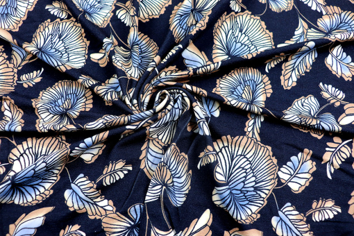 Viskosejersey - Nighty Flowery 