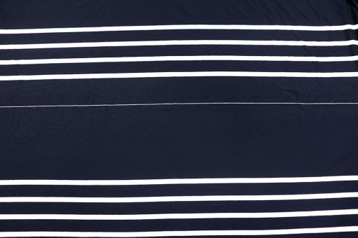 Viskosejersey - Stripe Time 