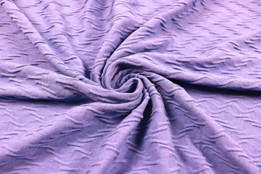 Strukturjersey - Waves - Lavender 
