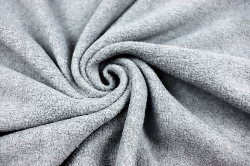 Fleece meliert - Hellgrau 