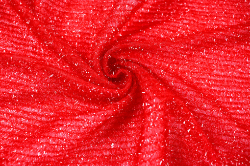 Tüll Lurex - Fire Red 